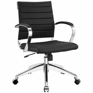 Manhattan Black Mid Back Executive Chair rental in Orlando for corporate events, trade shows, and conventions