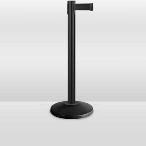 BLACK RETRACTABLE STANCHIONS