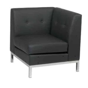 Madison Black Corner Chair rental in Orlando for corporate events, trade shows, and conventions