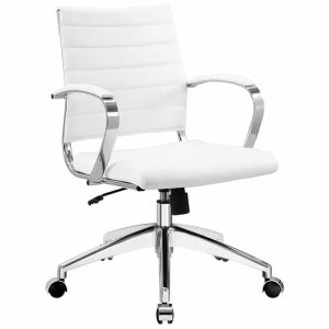 Manhattan White Mid Back Executive Chair rental in Orlando for corporate events, trade shows, and conventions