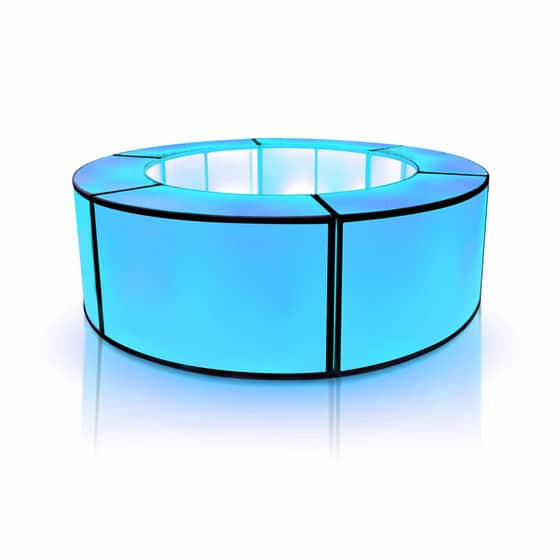 orlando round led bar event rental